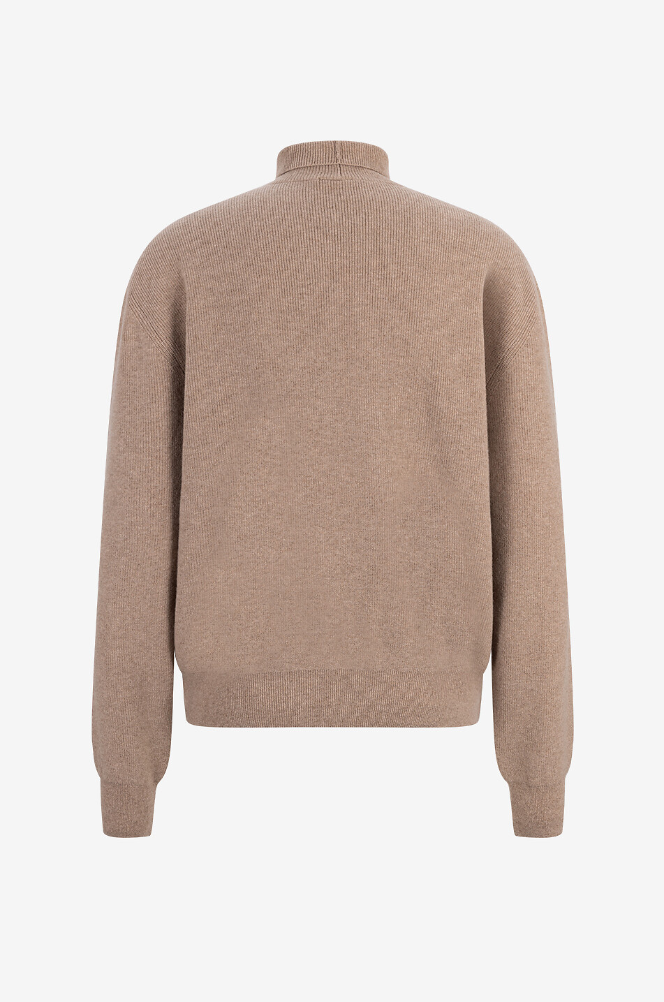 LEMAIRE Wool turtleneck jumper Men LIGHT BROWN 2