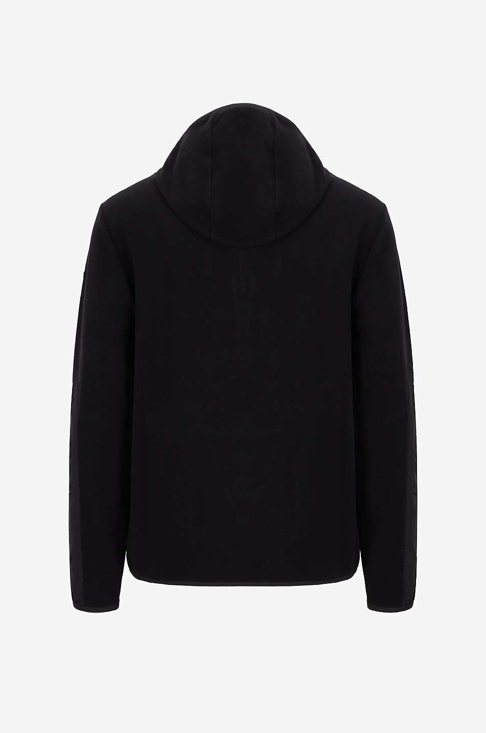 MONCLER Sweat-shirt à capuche en polaire en nylon Matt Black Homme NOIR 2