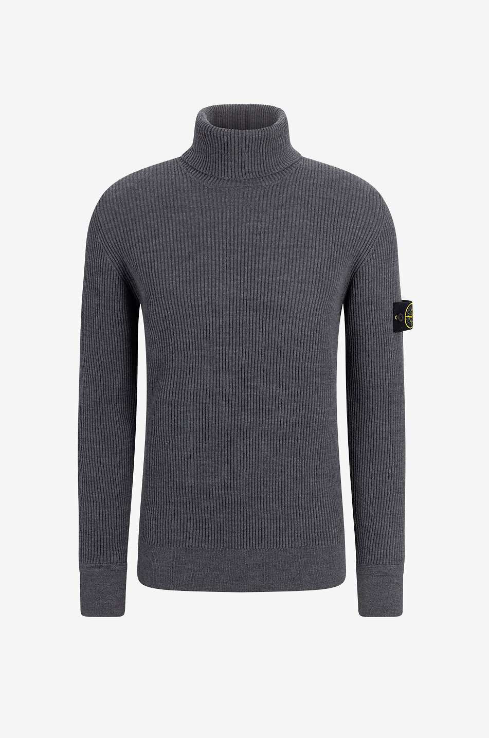 552C2 Full Rib RWS ribbed wool turtleneck jumper