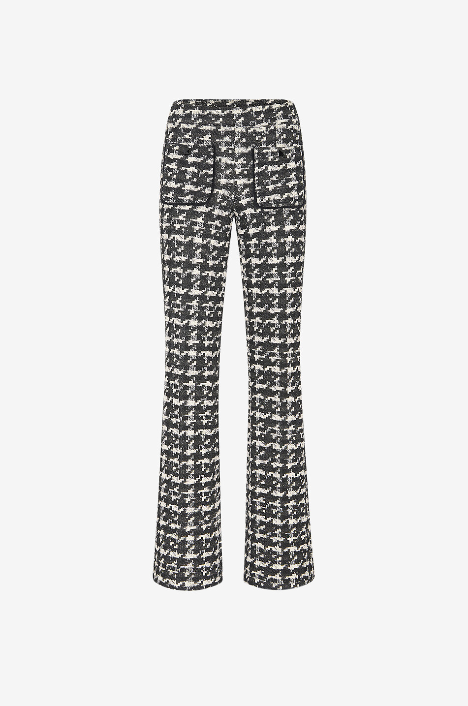 Francis flared houndstooth trousers