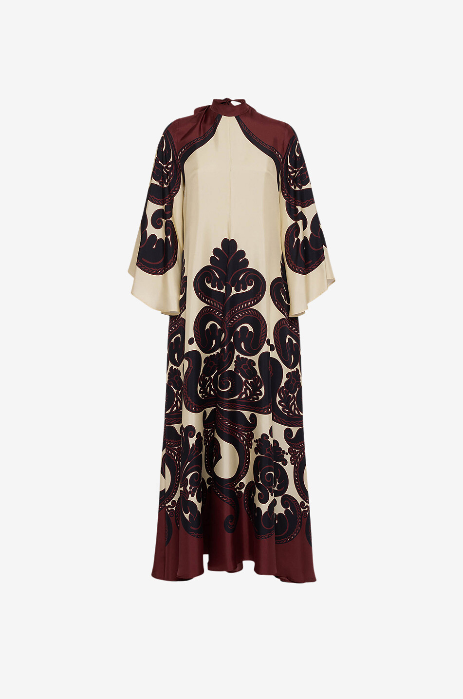 LA DOUBLEJ Robe maxi en sergé de soie Magnifico Corsini Placée Femme MULTICOLORE 1