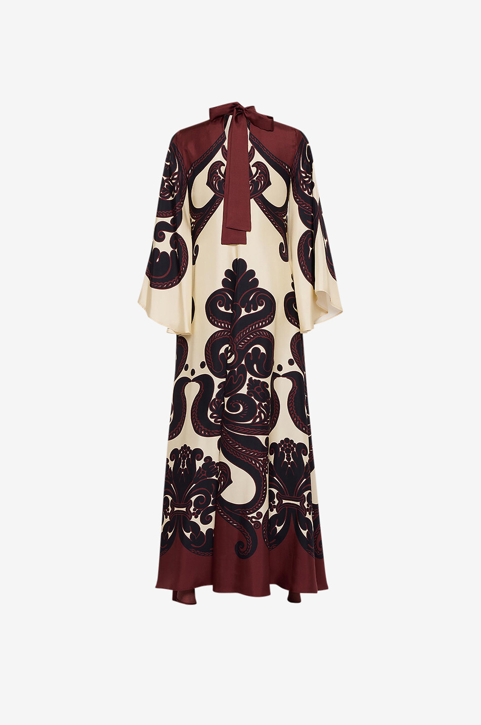LA DOUBLEJ Robe maxi en sergé de soie Magnifico Corsini Placée Femme MULTICOLORE 2