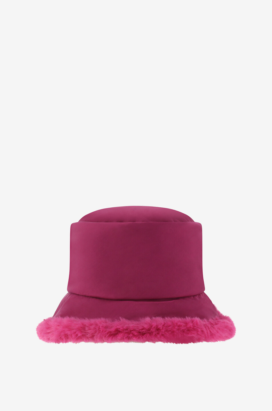 GREVI Chapeau cloche en nylon et peluche Femme ROSE 1