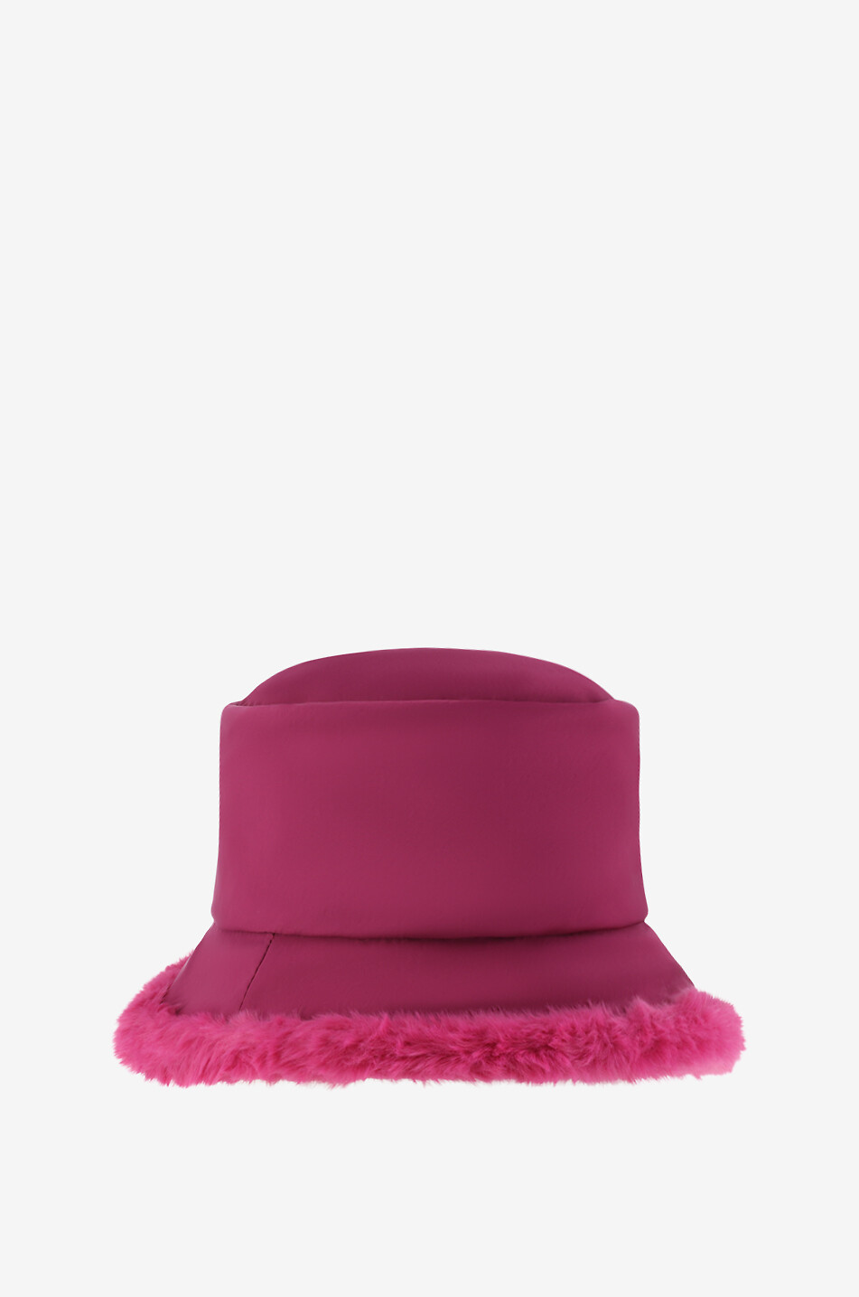 GREVI Chapeau cloche en nylon et peluche Femme ROSE 2