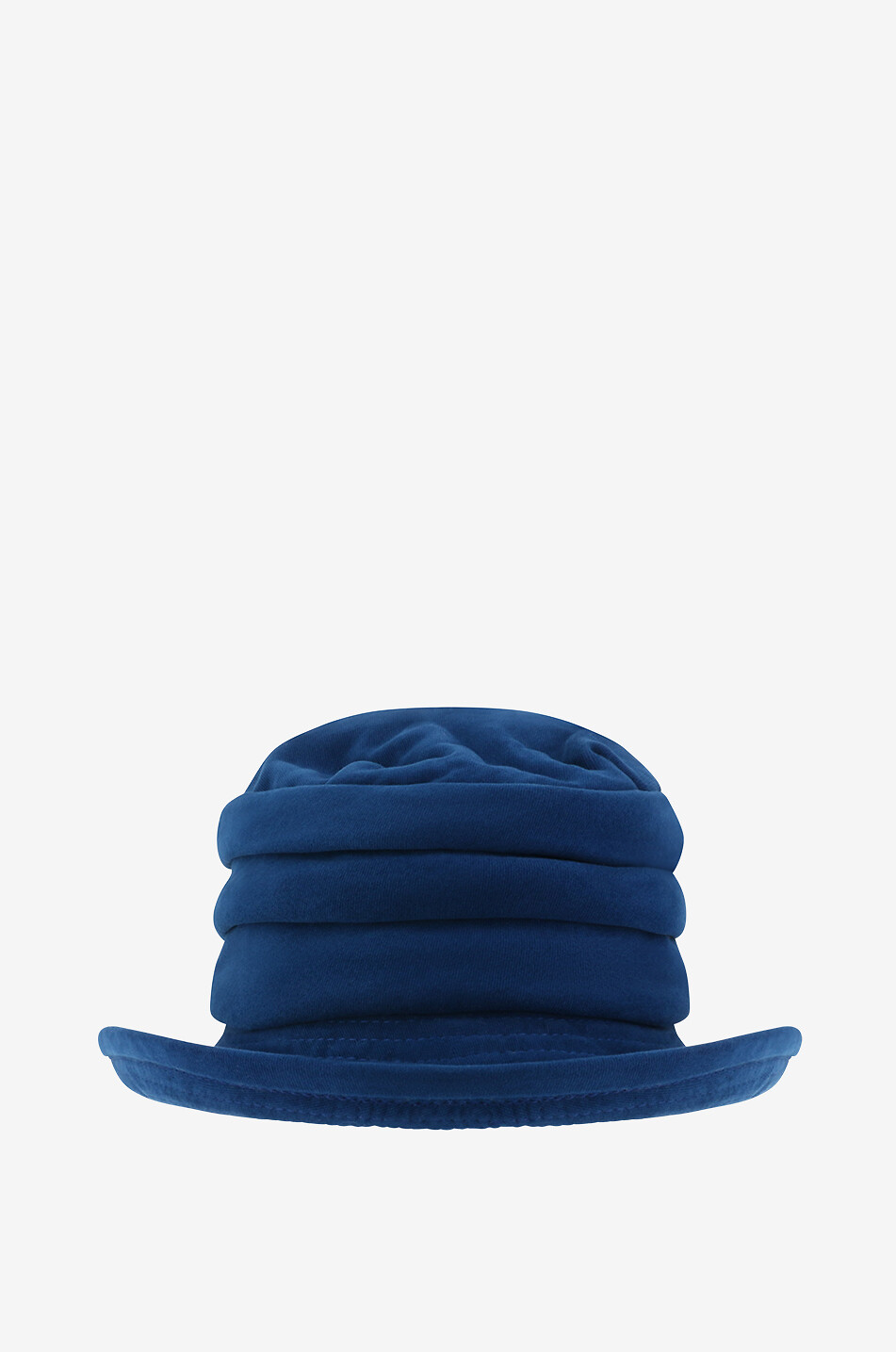 Chapeau cloche en velours plissé