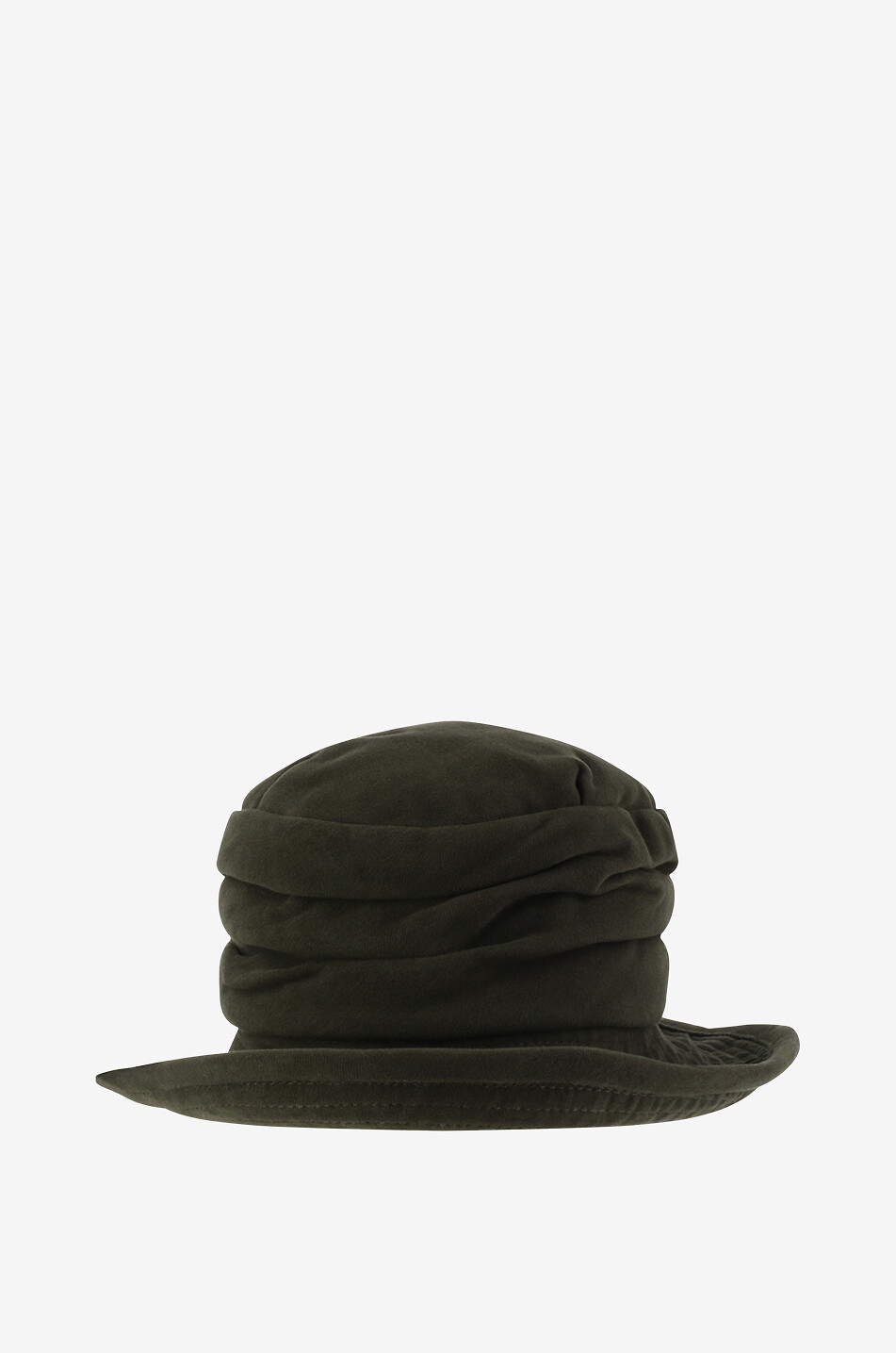 Chapeau cloche en velours plissé