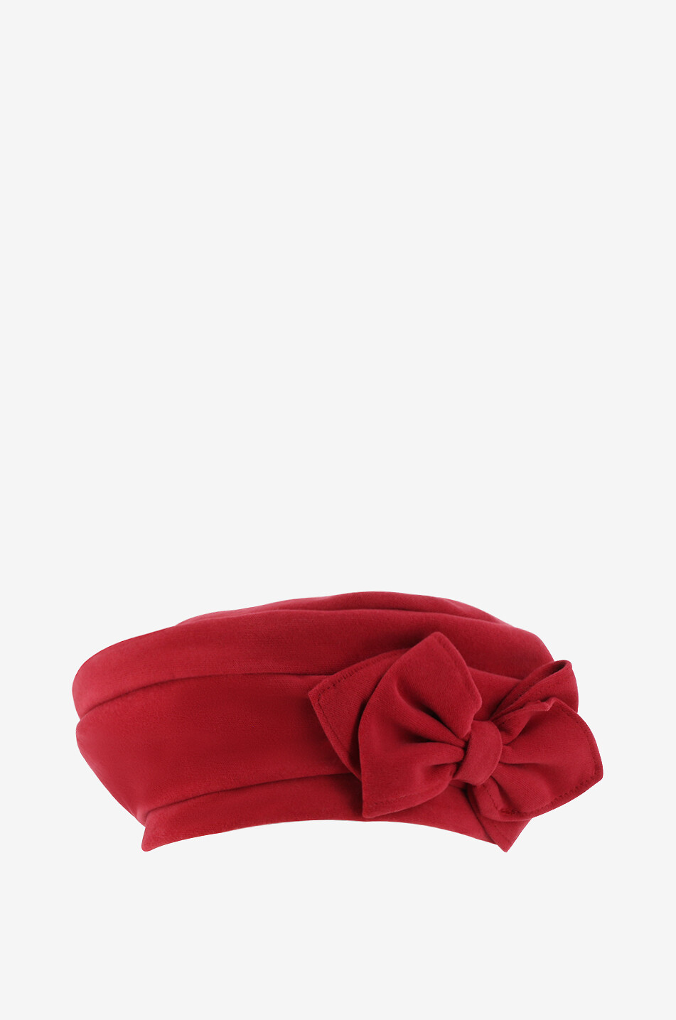 GREVI Chapeau basque en coton à noeud Femme ROUGE FONCÉ 2