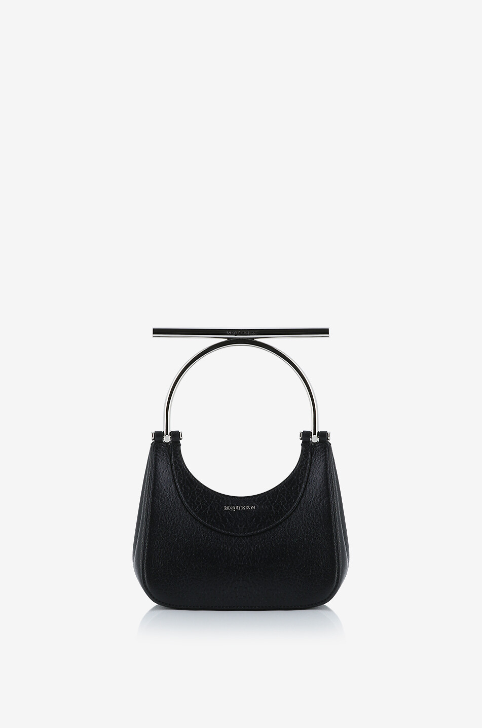 Sac à main en cuir grainé Cross-Bar Mini