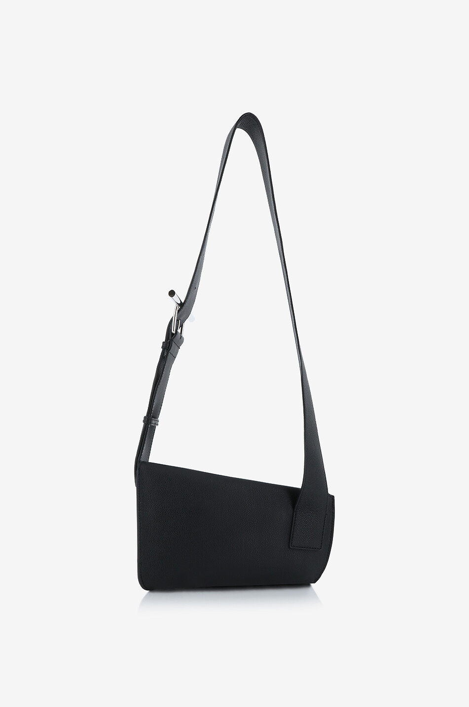 ALEXANDER McQUEEN Sac porté épaule en cuir grainé Sling Femme NOIR 4