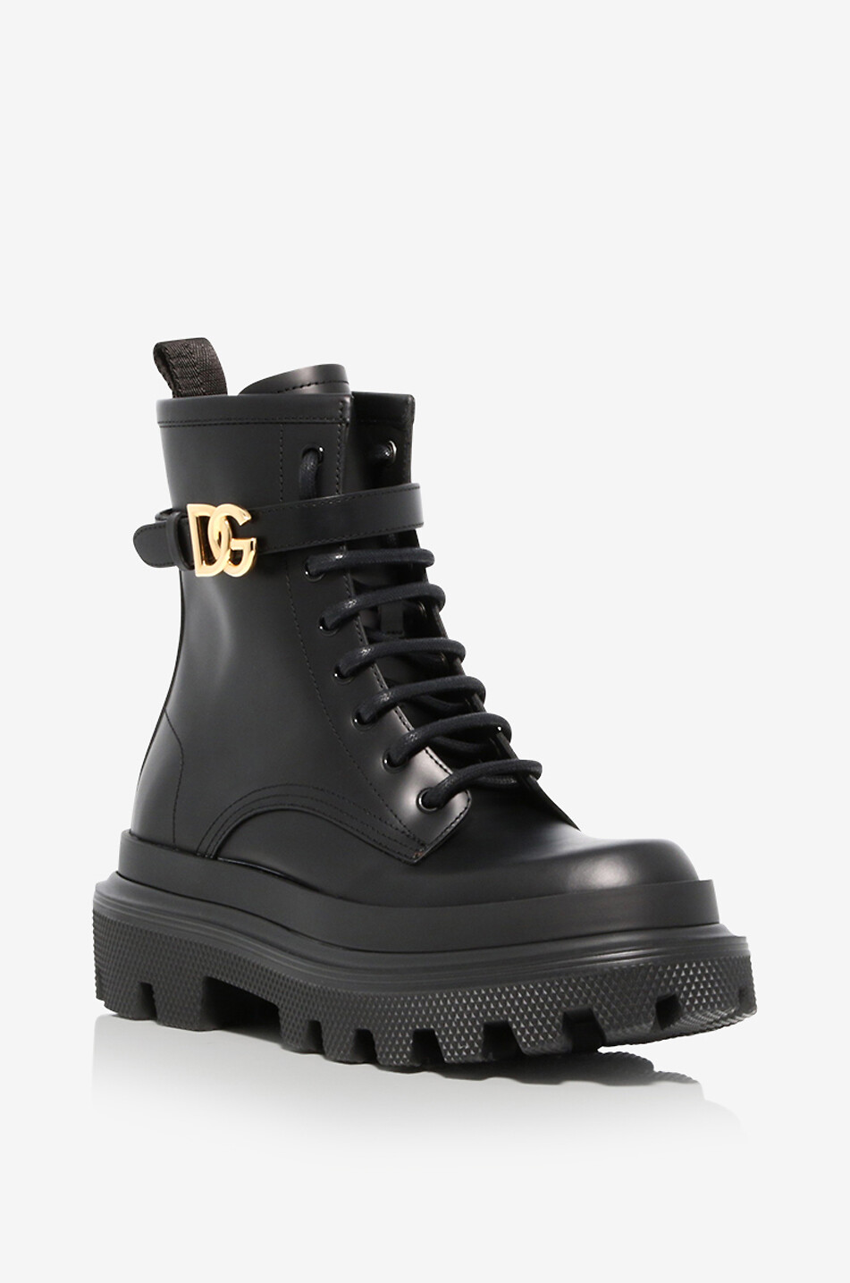 Bottines à lacets en cuir lisse D Snk Trek Solid 40