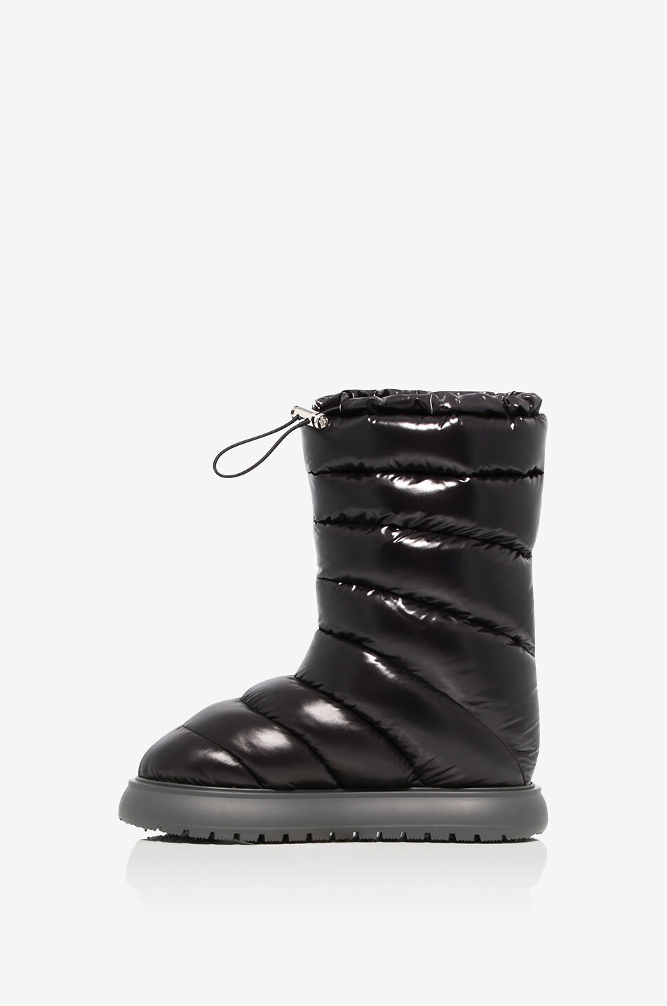 MONCLER Gaia Pocket Mid 30 quilted nylon snow booties Women BLACK 3