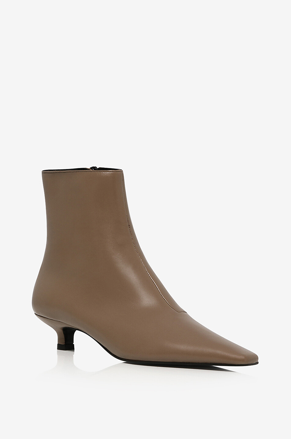 Bottines en cuir nappa à talon Carus 35