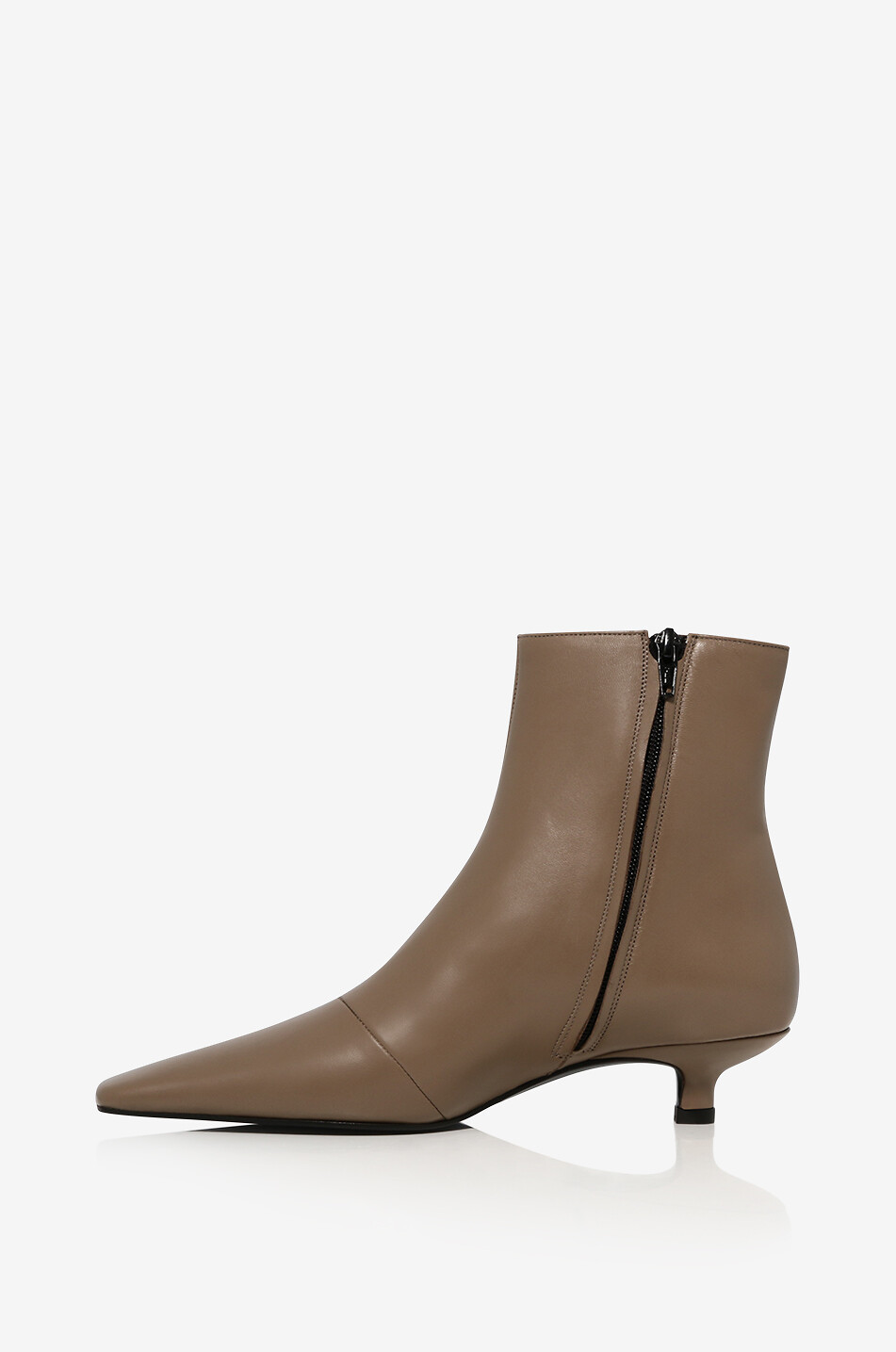 Bottines en cuir nappa à talon Carus 35
