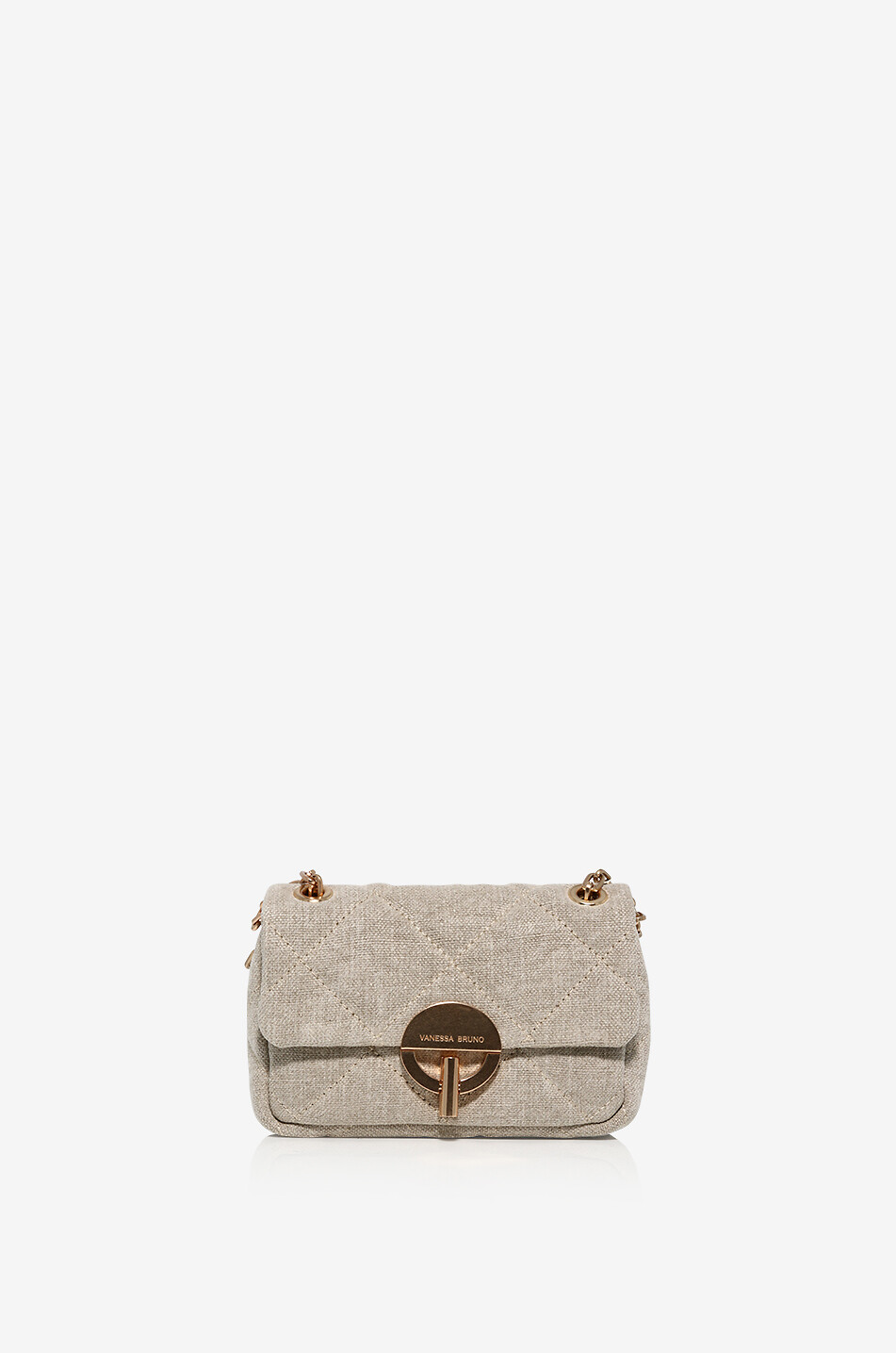 Schultertasche aus Leinen Nano Moon VANESSA BRUNO Bongenie