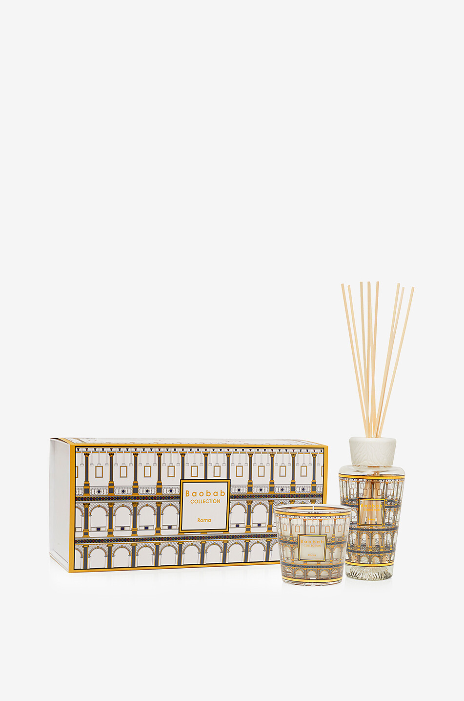 BAOBAB Coffret cadeau bougie et diffuseur My First Baobab Roma Maison Incolore 1
