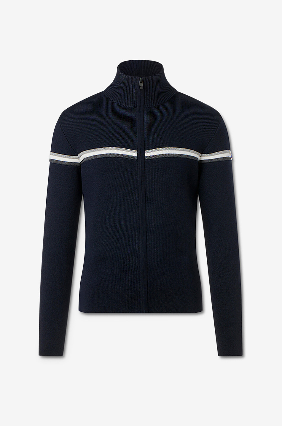 Wengen Fiz II full-zip cardigan with stand-up collar