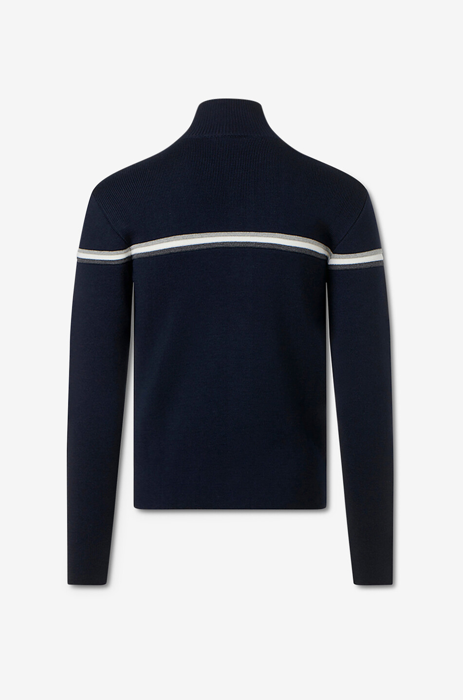 FUSALP Wengen Fiz II full-zip cardigan with stand-up collar Men DARK BLUE 3