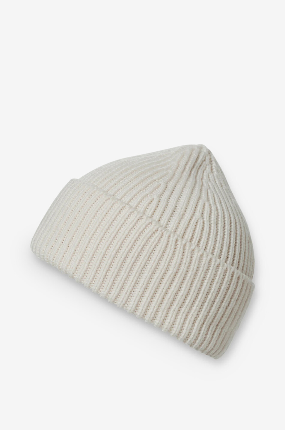FUSALP Bonnet côtelé en laine Knit Beanie Homme BLANC 2