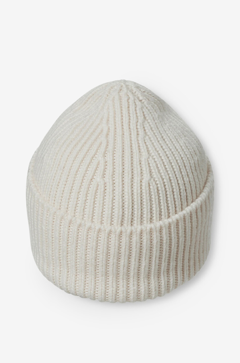 FUSALP Bonnet côtelé en laine Knit Beanie Homme BLANC 3