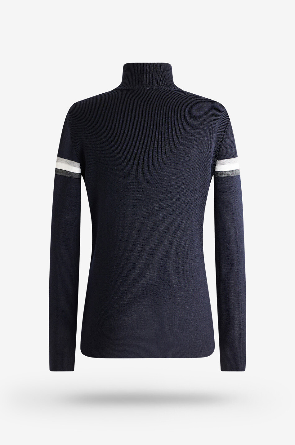 FUSALP Wengen IV half-zip stand-up collar wool jumper Men DARK BLUE 3