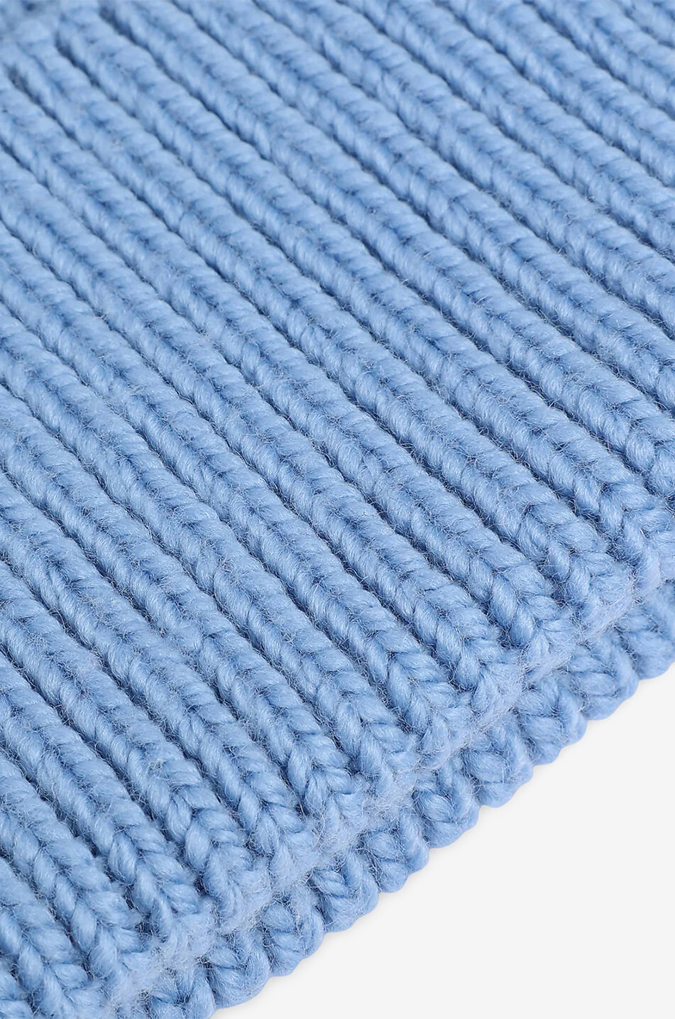 FUSALP Knit Beanie wool rib knit beanie Men LIGHT BLUE 4