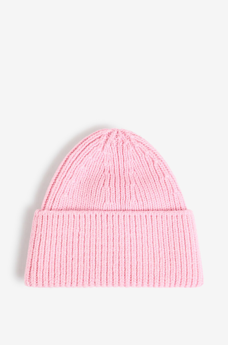 FUSALP Bonnet côtelé en laine Knit Beanie Homme ROSE CLAIR 2