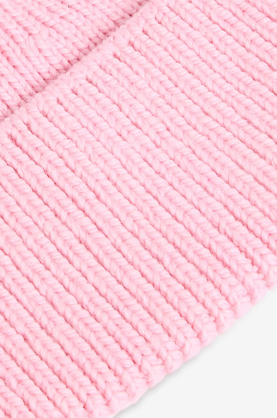 FUSALP Bonnet côtelé en laine Knit Beanie Homme ROSE CLAIR 4