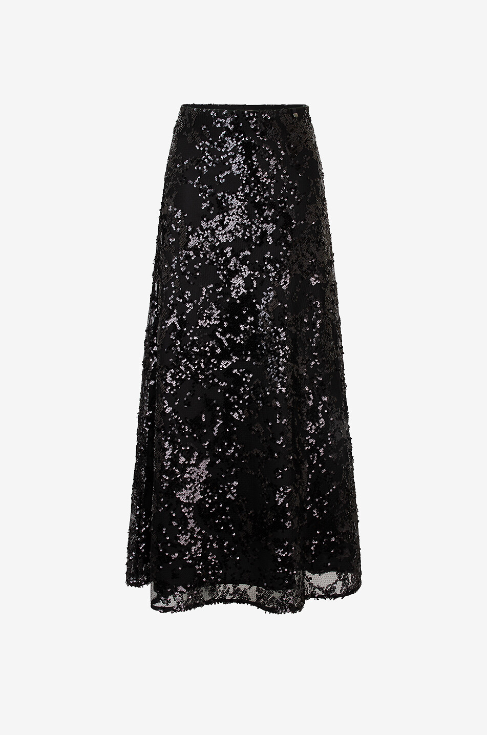 Langer Rock aus Tüll mit Pailletten