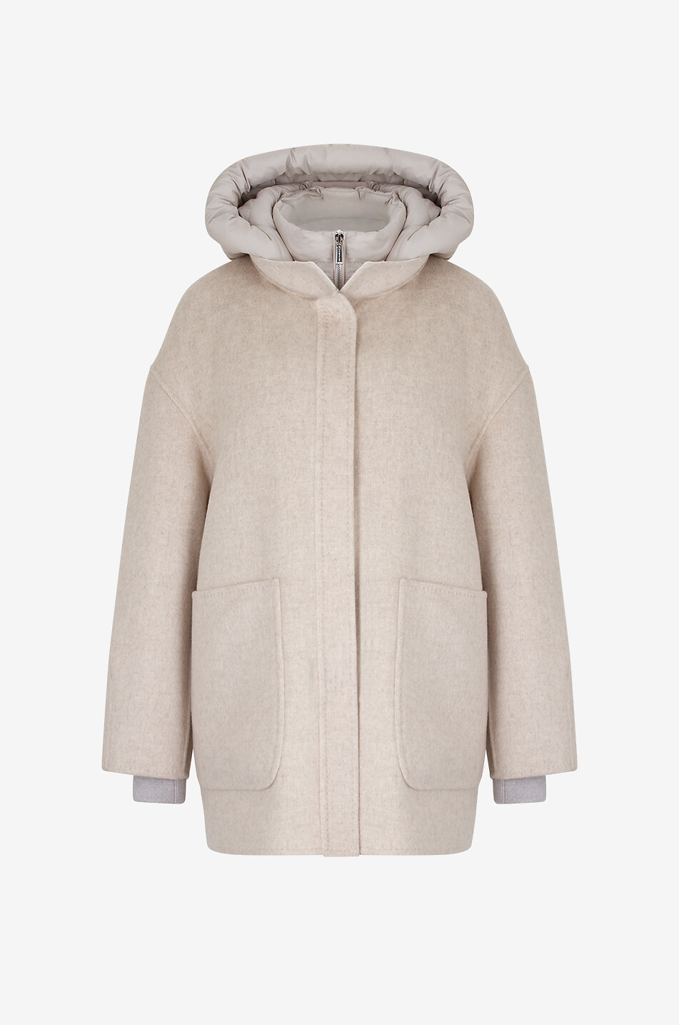 Manteau trois-quarts en laine vierge Natisha-Cwb