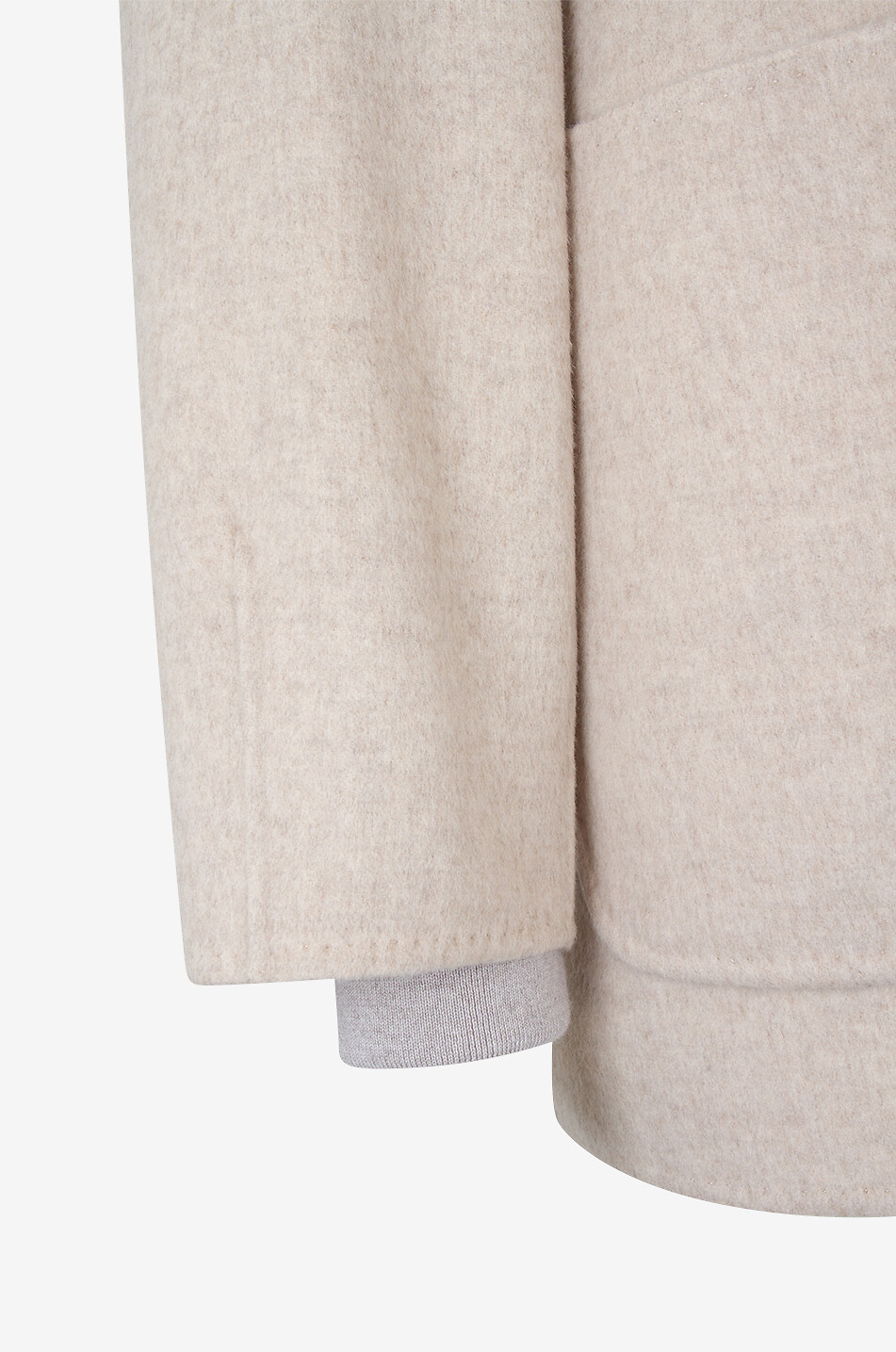 MOORER Natisha-Cwb virgin wool three-quarter length coat Women BEIGE 3