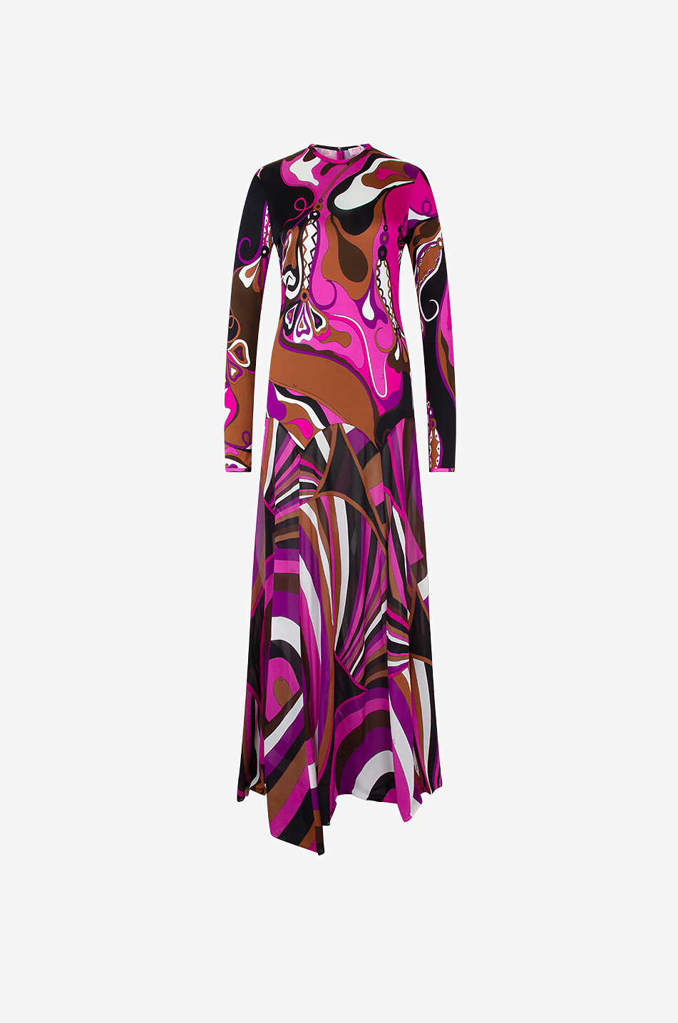 Maxikleid aus Jersey Orchidee & Iride