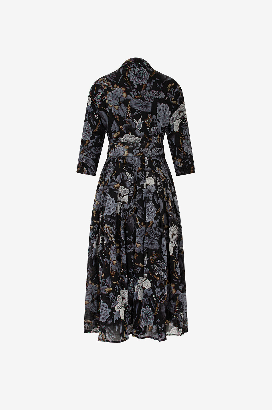 Robe chemise midi en laine Audrey Garden Hill