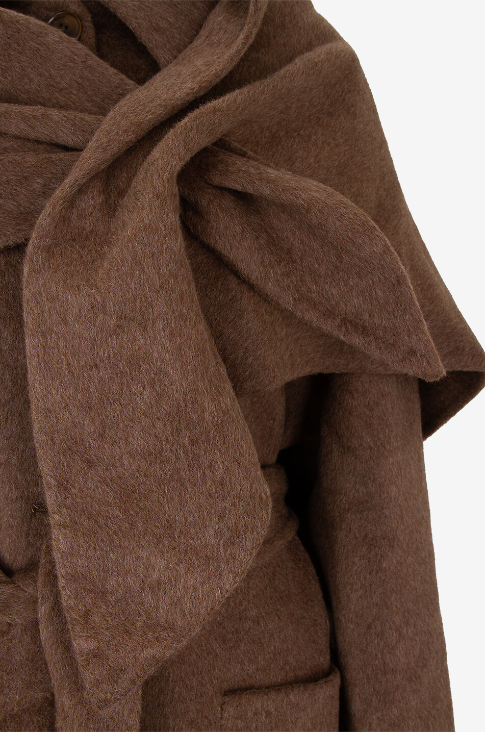Manteau long en laine Viv