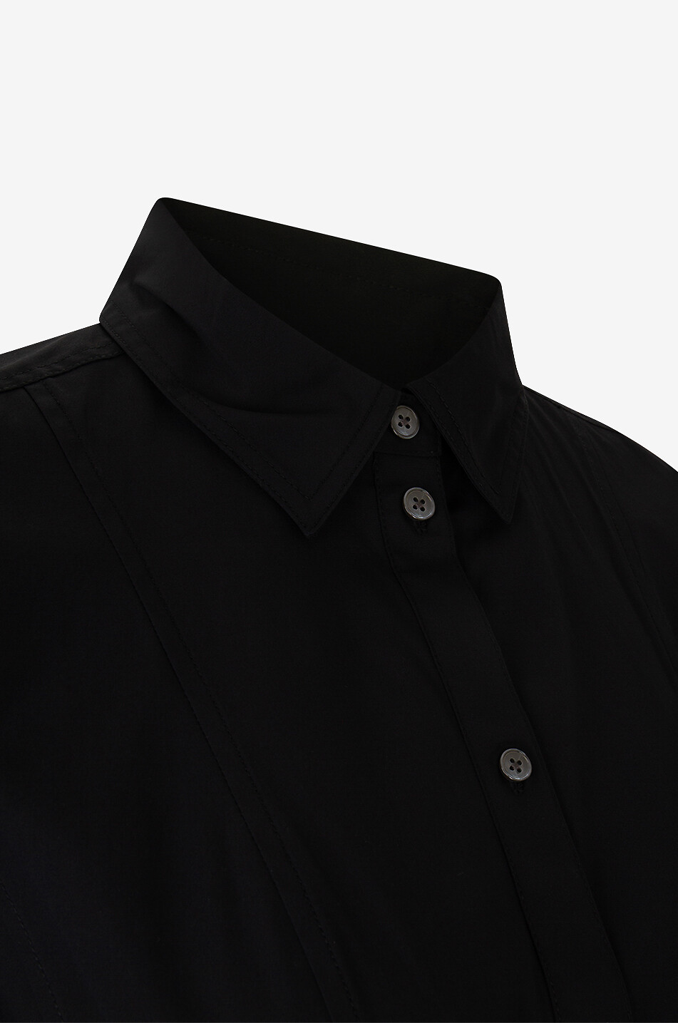 VERONICA BEARD Hemdkleid aus Baumwollpopeline Goldie Damen SCHWARZ 3