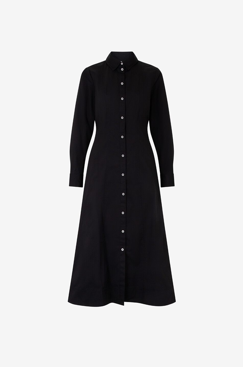 VERONICA BEARD Hemdkleid aus Baumwollpopeline Goldie Damen SCHWARZ 1