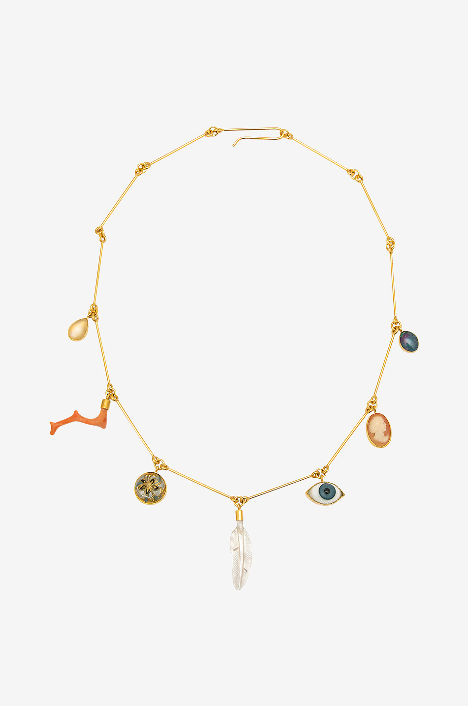 GRAINNE MORTON Collier doré Seven Wire Charm Femme MULTICOLORE 1