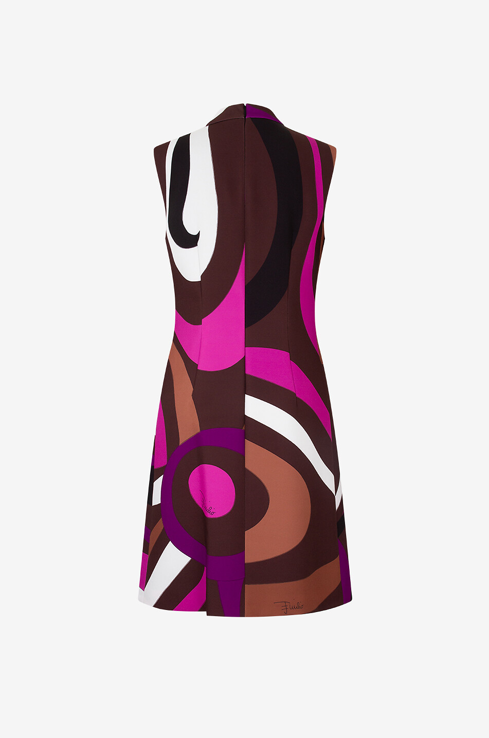 Marmo sleeveless cady mini dress