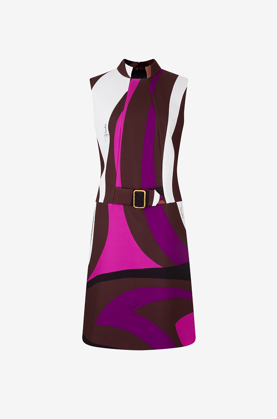 Marmo sleeveless cady mini dress