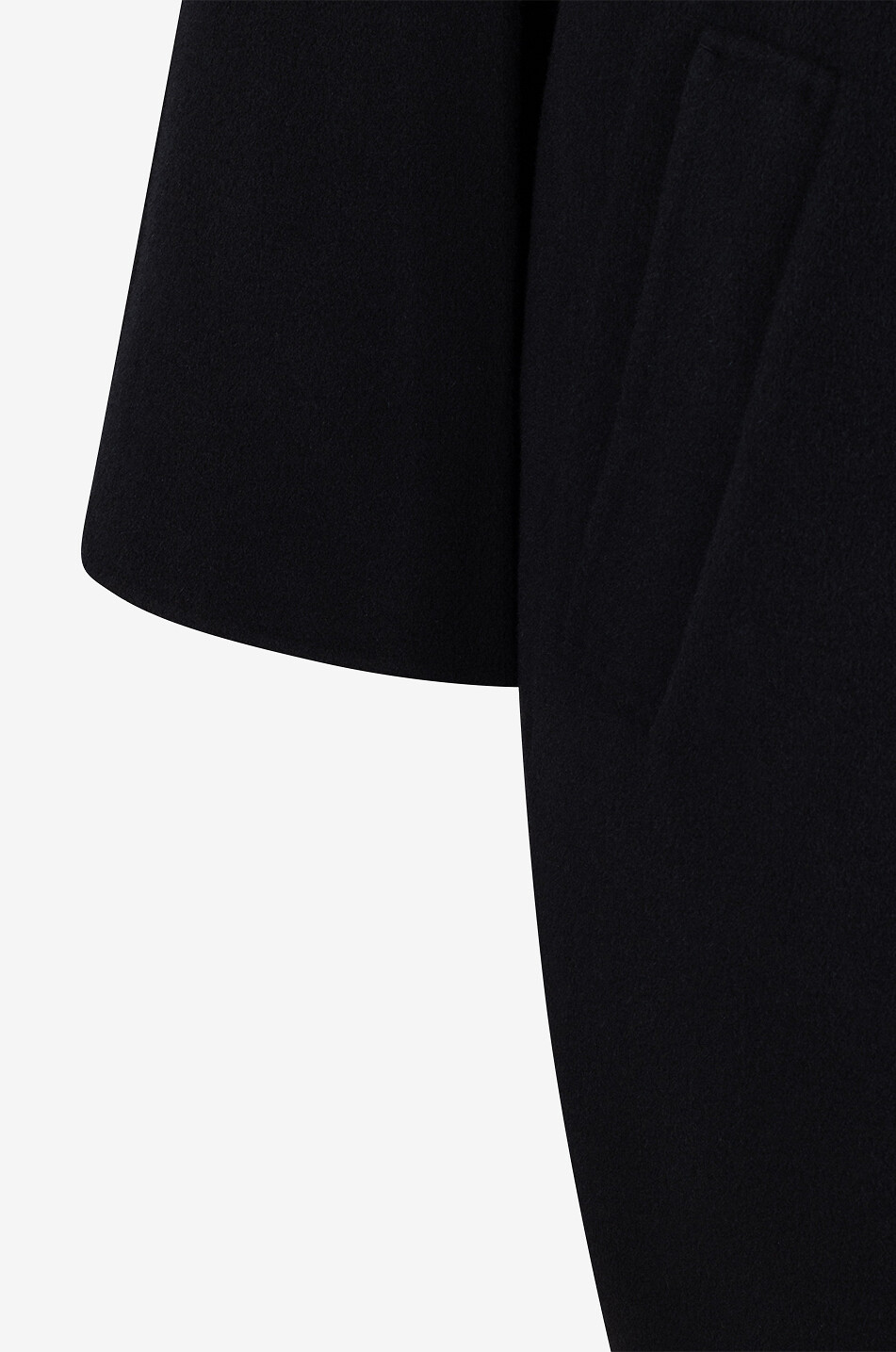 BARBARA BUI Halblanger Mantel aus Wolle Damen SCHWARZ 3