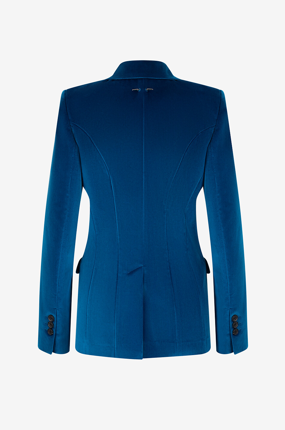 BARBARA BUI Kostümjacke aus Baumwolle Damen MITTELBLAU 2