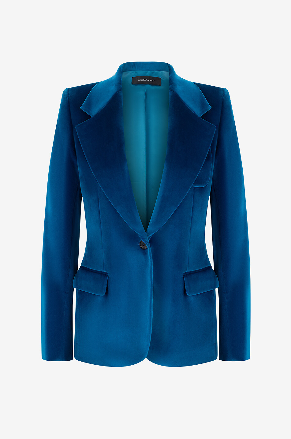 BARBARA BUI Kostümjacke aus Baumwolle Damen MITTELBLAU 1