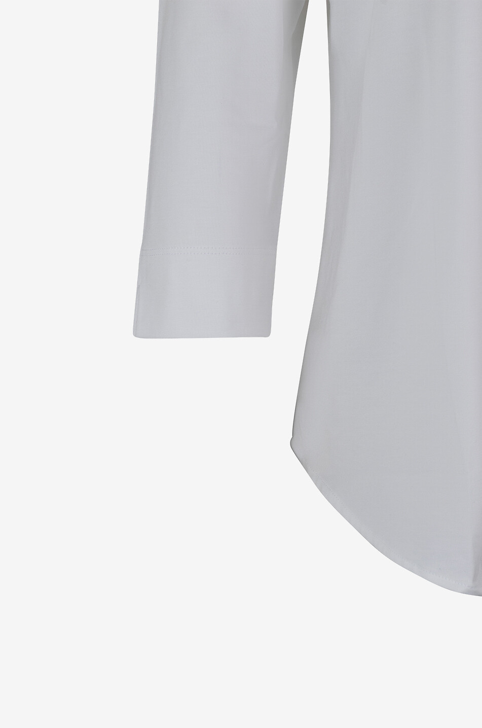 BONGENIE Cotton blend shirt Women WHITE 3