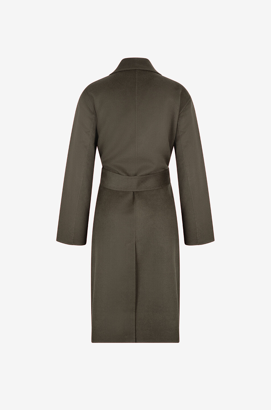 BONGENIE Double-face wool and cashmere belted wrap coat Women KHAKI 2