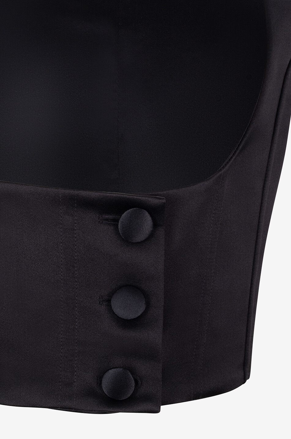 DOLCE & GABBANA Duchesse silk smoking waistcoat Women BLACK 3