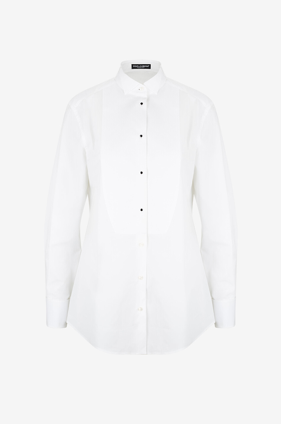 Smoking-Hemd aus Stretch-Popeline mit Latch