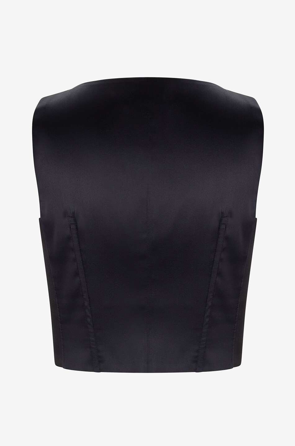 DOLCE & GABBANA Duchesse silk smoking waistcoat Women BLACK 2