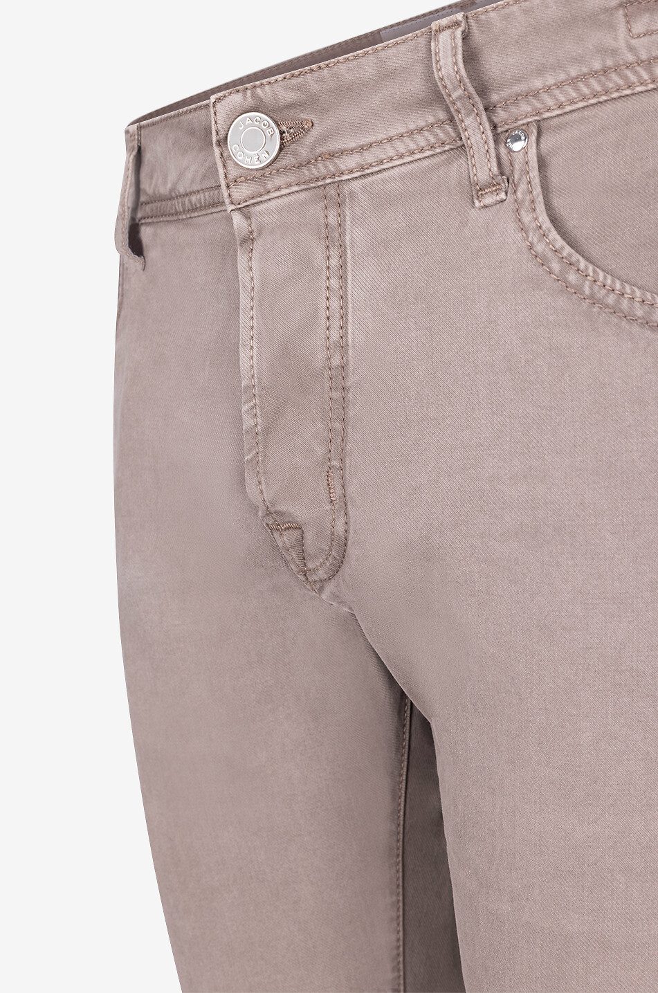 JACOB COHEN Nick Slim modal cotton and lyocell slim-fit jeans Men BROWN 3