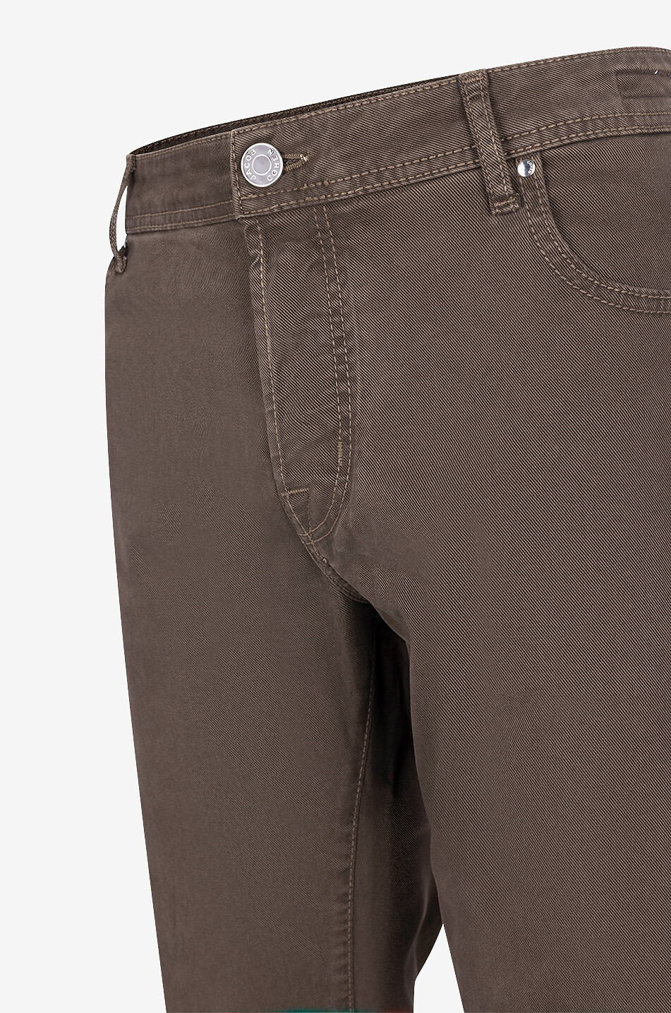 Bard dyed cotton and lyocell straight-leg jeans