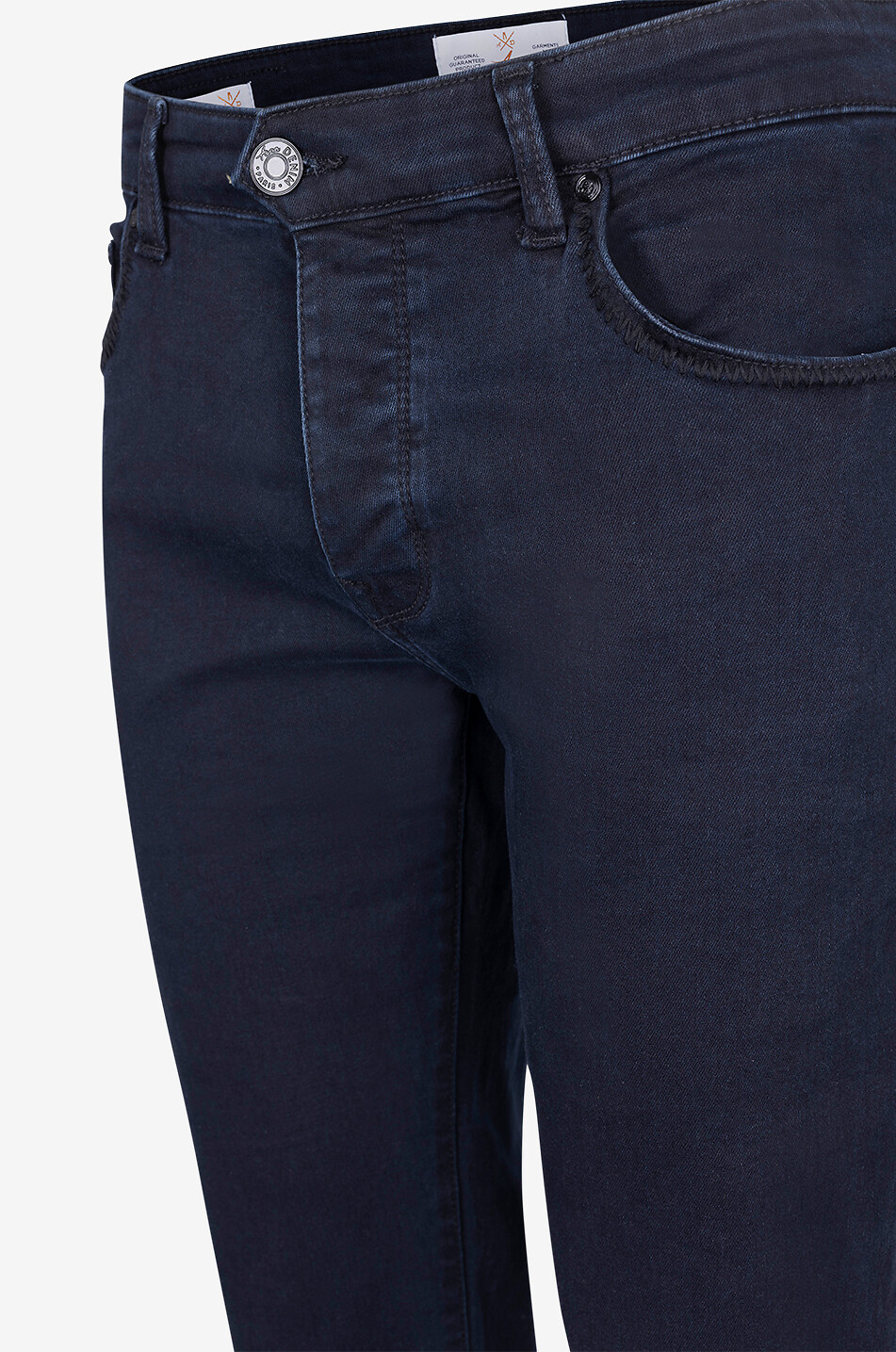 ACE DENIM AD 05 Denim cotton slim-fit jeans Men BLACK 3