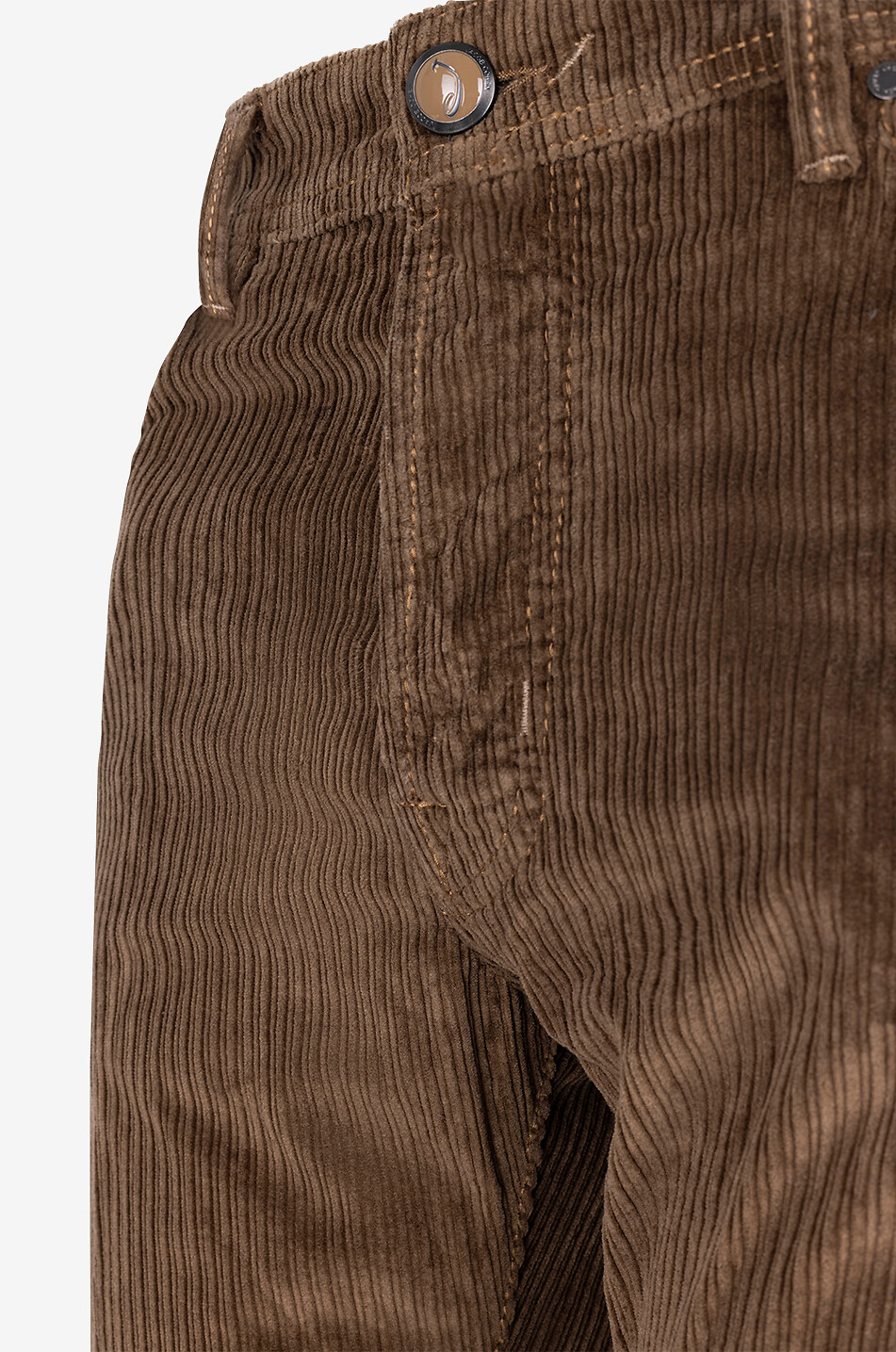 JACOB COHEN Bard cotton and modal corduroy slim fit trousers Men LIGHT BROWN 3